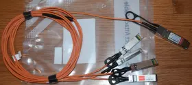 Qsfp-4sfp10g-aoc Fiberstore Fs Qsp - 4xsfp 2 Meter Active Optical Breakout Cable