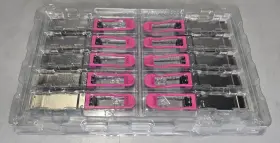 Fftcc1112e1pllfb6 Finisar Ftcc1112e1pllfb6 Lot Of 10 Untested 200gbase-fr4 3km Smf Qsfp