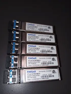 Ftlx1475d3bcv Finisar Lot Of 5 1g/10g Dual Rate Lr 10km Sfp Transceiver