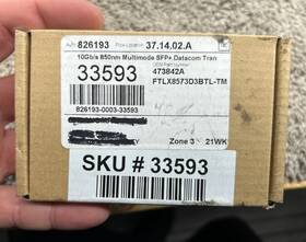 Finisar Ftlx8573d3btl-tm 850nm 10gb Base-sr Mmf Sfp Transceiver 51468