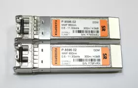 P.8596.02 Flexoptix Lot Of 2 - Ddm Mmf 850nm 0.6-11.3gbit/s 300m Transceiver