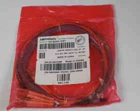 943-99384-10007 Forece10 Ny09p Amphenol Om3 Fibre 4 1 Breakout Cable Mpo F -lc D Dell