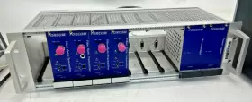 T5-a16 Foxcom 7180 Fiber Optic Chassis With 4x Al5t Transmitter And 2x Al501 Psu