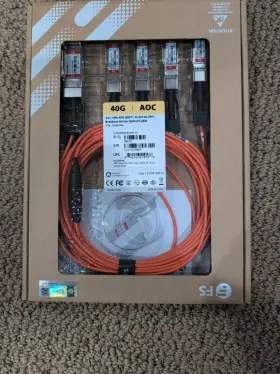 Q-4sao03 Fs 3m Qsfp 40g To 4x10g Sfp Breakout Active Optical Cable