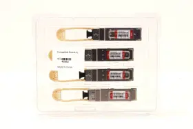Qsfp-sr4-100g Fs Lot Of 4 100g Qsfp 850nm 100mm Optical Transceiver Module P/n