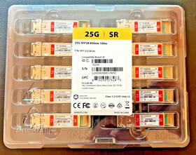 Fs Sfp-25-gsr-85 Lot Of 10 25gbe Sfp 850nm 300m Optical Transceiver Module P/n Sfp-25gsr-85