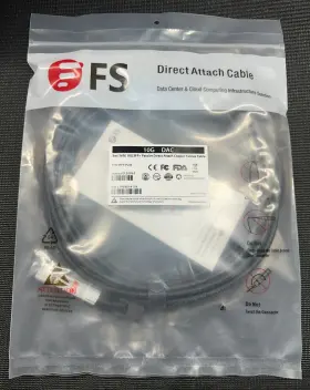Sfpp-pc05 Fs Fs.com 10gb Sfp 5m Passive Direct Attach Copper Twinax Cable New