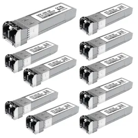 Fttpvips 768399407687 10pack 10gbase-sr Sfp Module Multi-mode Lc Ethernet Transceiver 10g 850nm