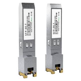 Fttpvips 768399407892 2pcs 1000base-t Gigabit Sfp To Rj45 Copper Ethernet Transceiver - With Cisco