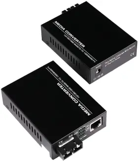 Gesd 738729288293 A Pair 2 Pack Multi-mode Dual Sc Fiber Gigabit Fast Ethernet Media Converter