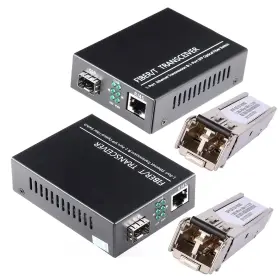 1.25g Gesd 738729288309 A Pair Of 1.25g/s Bidi Gigabit Multi-mode Fiber Ethernet Media Converter With