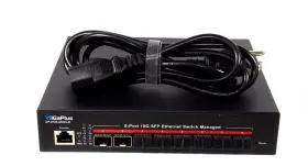 Gp-s100-0800s-m Gigaplus 8 Port 10g Sfp Managed Ethernet Switch
