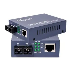 1.25g Giqitck 717325593505 A Pair Ethernet Media Converter Single-mode Dual Sc Fiber Gigabit