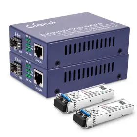 Gq-400a Giqitck A Pair Gigabit Ethernet Media Converter 10/100/1000mbps Networks To