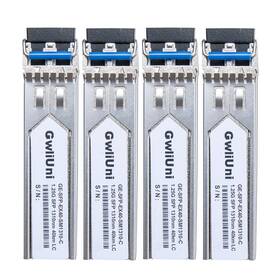 Gwliuni 755334206733 4pcs 40km Sfp 1.25g Single Mode Fiber Module Network Transceiver 1310nm Dupl
