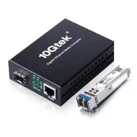 A7s2-33-1gx1gt H Fiber.com Sfp-lx Kit#2 To Ethernet Media Converter Gigabit Single Mode Sfp Lc 1000