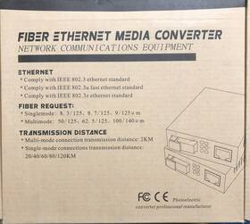H Fiber.com B09p8dn3hj Pair Of Gigabit Single Mode Lc Media Converter With 2 Pcs Sfp Lx Modules