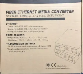 B09p8dn3hj H Fiber.com Pair Of Gigabit Single Mode Lc Media Converter With 2 Pcs Sfp Lx Modules