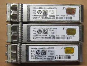 Jd092b Hp Lot Of 3pcs Genuine Sfp -10g-300-850-mm Module