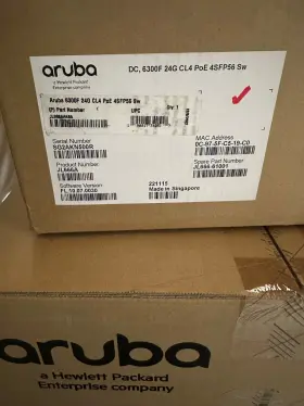 Jl666a Hp Hpe Aruba 24-port 1gbe 4-port Sfp56 Switch 6300f - Brand New Sealed