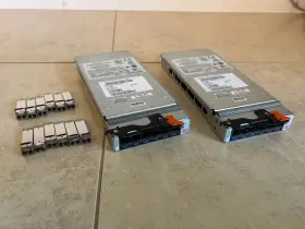 Ib-4020 Ibm 32r1820 Lot Of 2 - Brocade 4g San Switch Module For Bladecenter