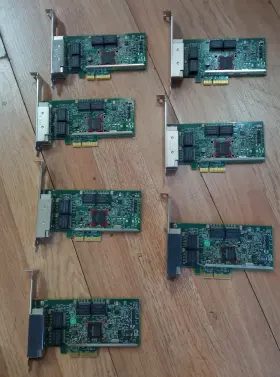 00rx892 Ibm - Dell Kh08p Lot Of 7 Broadcom 5719 Quad-port 1gb Rj-45 Pcie Network Adapter