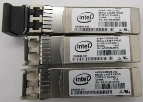 Afbr-703sdz-in2 Intel Lot Of 3 10g Sr Sfp Transceiver Module 850nm