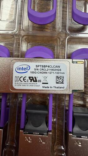 Intel Sptsbp4clcaw Optical Transceiver Module 100g-cwdm4 1271-1331nm