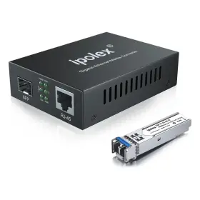 Ipolex 603149405370 Gigabit Single-mode Lc Fiber To Ethernet Media Converter With A Sfp Lx Module