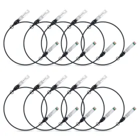 Cab-10gsfp-p1m-cisco Ipolex 10pcs 10g Sfp Twinax Cable Direct Attach Copper Dac Passive 1m 3.28ft