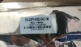 Ex-qsfp-40ge-dac-1m Juniper Compatable Compatible 40g Qsfp Passive Dac Cable New Oem Pack