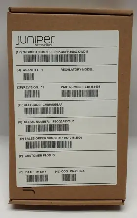 Jnp-qsfp-100g-cwdm Juniper Networks New Sealed In Oem Box Transceiver N1491 C0