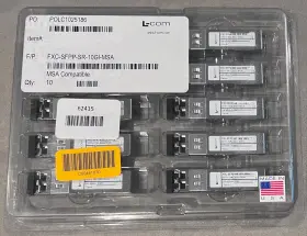 Fxc-sfpp-sr-10gi-msa L-com Lc-sfpmm-220-550m Lot Of 10 Fiber Optic Transceiver Sfp 850nm Sr