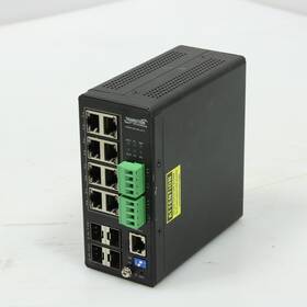 Lantronix Sispm1040-384-lrt-c 12 Port Poe Ethernet Network Switch