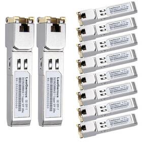 Leagerous 331908382839 10pcs 1.25 Gigabit Cooper Sfp To Rj45 10/100/1000m Self-negociation Convert Inch