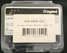 430-4909-leg Legrand Transceiver 10gbase-lrm 10gbe Sfp 1310nm 220m New