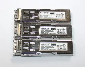 Mgbsx1 Linksys Lot Of 3 - Mini-gbic Sfp 1000 Sx Gigabit Ethernet Transceiver