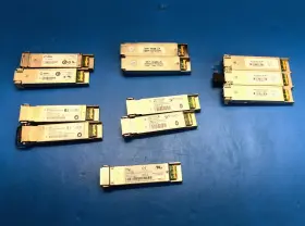 Dgf-17311 Many Brands Mixed Lot Of 12 Fiber Optic Transceiver Modules Intel Foundry Bookham Picolight