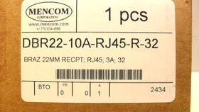 Mencom Dbr22-10a-rj45-r-32 Panel Interface Connector