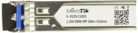 S-31dlc20d Mikrotik 710465151505 Transceiver 1.25g Ddm Sfp 1310nm Dual Lc Connector 20km Sm