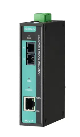 Imc-21a-s-sc-t Moxa 747356312356 Industrial 10/100basetx To 100basefx Media Converter Single M