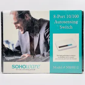 Nsh812 Ndc Communication Inc. Sohoware Model Plug-n-play 8 Port 10m/100m Autosensing Switch Sealed
