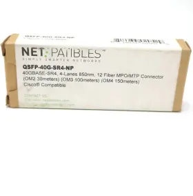 Qsfp-40g-sr4-np Netpatibles 40gbase-sr4 4-lanes 12-fiber Mpo/mtp Transceiver