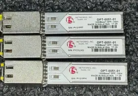 Opt-0051-01 Networks Lot Of 3 1000baset Sfp 100m Transceiver