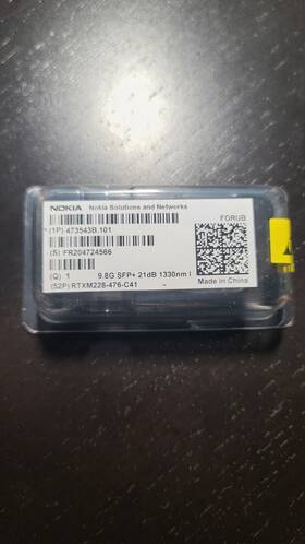 Nokia 473543b.101 Sfp 9.8g 21db Bidi Bx-d 40km 1330nm I-temp