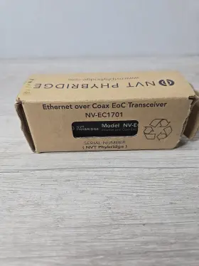 Nv-ec1701 Nvt E1349e1 Phybridge Ethernet Over Coax Eoc Transceiver Brand New 2j
