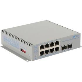 Omnitron Systems 9581-0-28-9w Omniconverter 10gpoe /sx Poe 2xsfp/sfp 8xrj-45 1xdc Powere