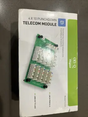 Tm7553 Onq Tm7556 On-q Telecom Module 4x10 Punchdown Brand New In Box
