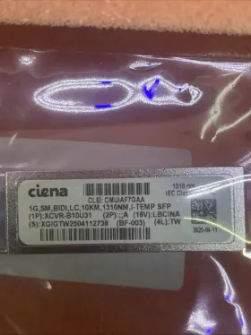 Xcvr-b10u31-os Origin Storage New Original Genuine Ciena Xcvr-b10u31 Transceiver Sfp 1000base-bx-d Tx1490