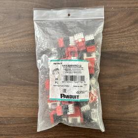 Panduit Nk6x88mrd Category 6a Netkey Punchdown Module - Lot Of 22 Red